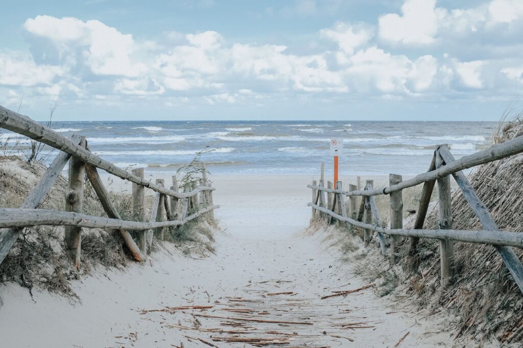 Campingplatz Hasselberg weg zum strand