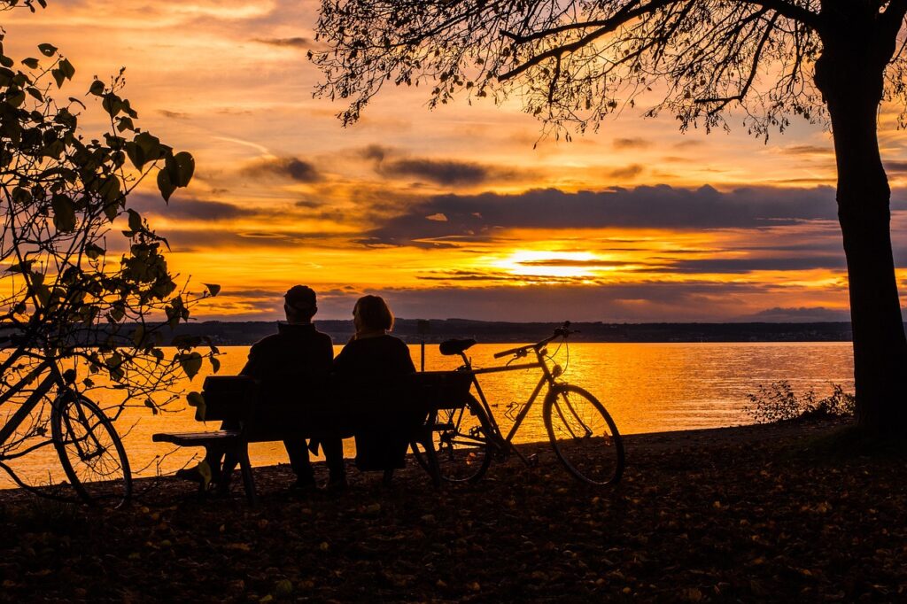 Campingplatz Spreewald Sonnenuntergang