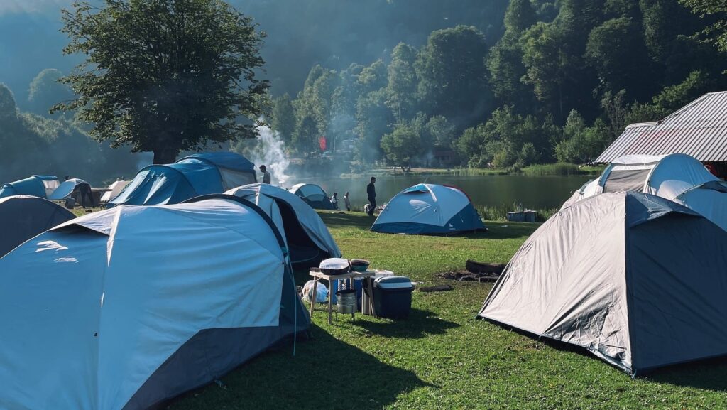 5 Sterne Camping NRW am See Zelte