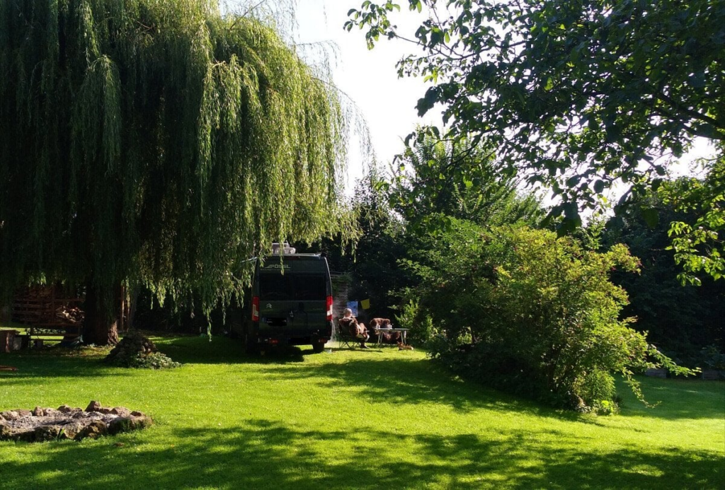 Camping auf Privatgrundstück